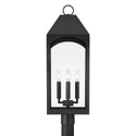 Four Light Outdoor Post Lantern from the Burton Collection in Black Finish by Capital Lighting