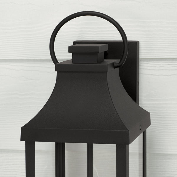 Two Light Outdoor Wall Lantern from the Bradford Collection in Black Finish by Capital Lighting