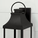 One Light Outdoor Wall Lantern from the Bradford Collection in Black Finish by Capital Lighting