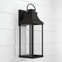 One Light Outdoor Wall Lantern from the Bradford Collection in Black Finish by Capital Lighting