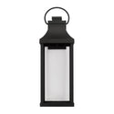 One Light Outdoor Wall Lantern from the Bradford Collection in Black Finish by Capital Lighting