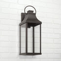 One Light Outdoor Wall Lantern from the Bradford Collection in Oiled Bronze Finish by Capital Lighting