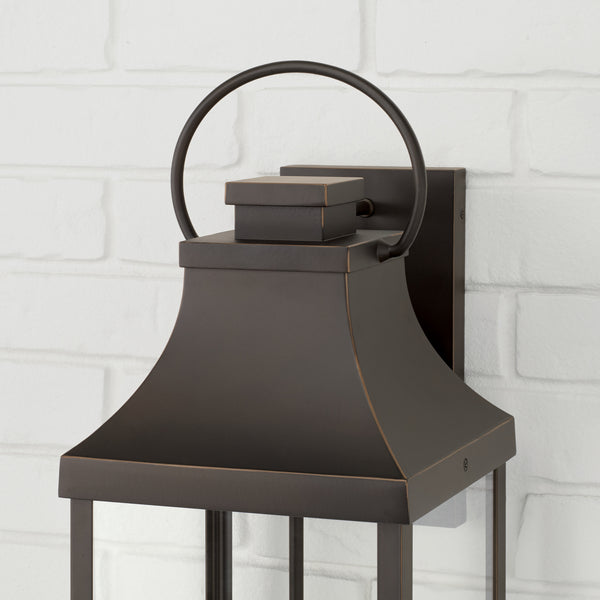 Four Light Outdoor Wall Lantern from the Bradford Collection in Oiled Bronze Finish by Capital Lighting