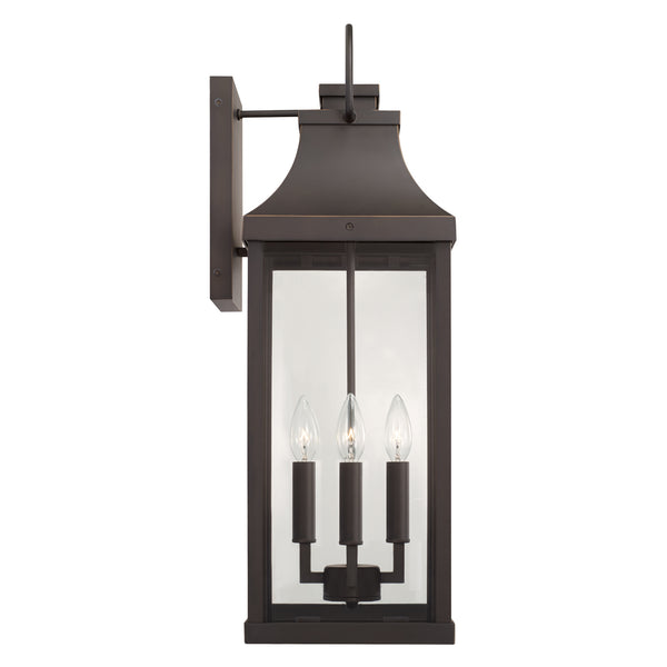 Four Light Outdoor Wall Lantern from the Bradford Collection in Oiled Bronze Finish by Capital Lighting