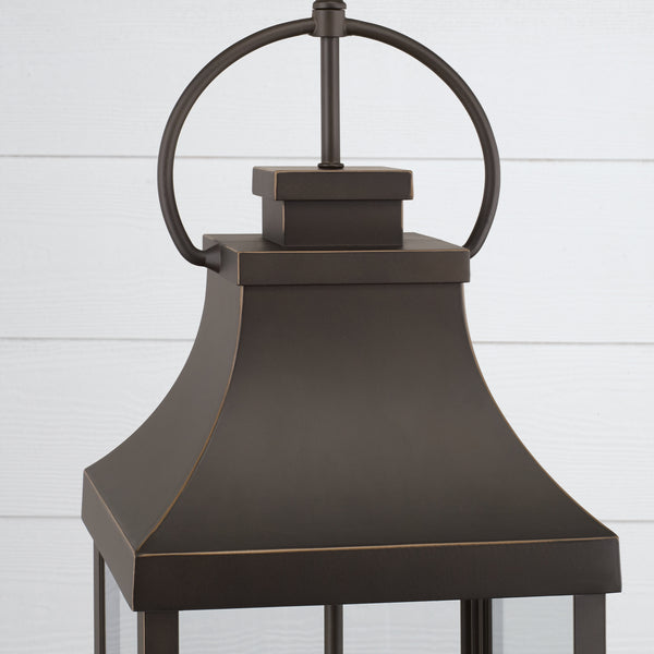Four Light Outdoor Hanging Lantern from the Bradford Collection in Oiled Bronze Finish by Capital Lighting