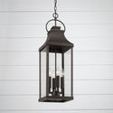 Four Light Outdoor Hanging Lantern from the Bradford Collection in Oiled Bronze Finish by Capital Lighting