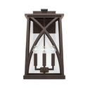 Four Light Outdoor Wall Lantern from the Marshall Collection in Oiled Bronze Finish by Capital Lighting