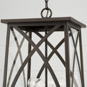 Four Light Outdoor Hanging Lantern from the Marshall Collection in Oiled Bronze Finish by Capital Lighting