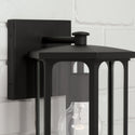 One Light Outdoor Wall Lantern from the Walton Collection in Black Finish by Capital Lighting
