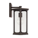 One Light Outdoor Wall Lantern from the Walton Collection in Oiled Bronze Finish by Capital Lighting