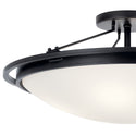 Four Light Semi Flush Mount from the No Family Collection in Black Finish by Kichler