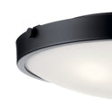 Four Light Flush Mount from the Lytham Collection in Black Finish by Kichler