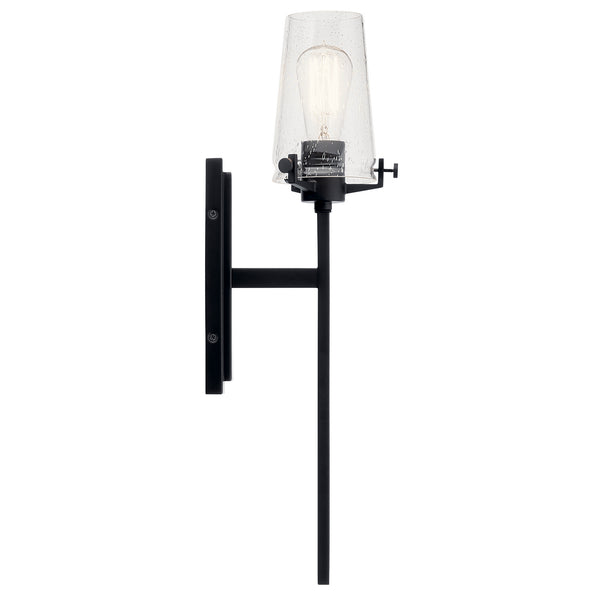 One Light Wall Sconce from the Alton Collection in Black Finish by Kichler