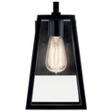 One Light Outdoor Wall Mount from the Delison Collection in Black Finish by Kichler