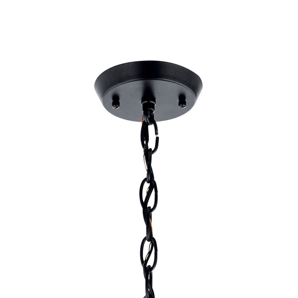 Three Light Mini Chandelier from the Kennewick Collection in Black Finish by Kichler