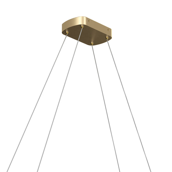 LED Chandelier from the Koloa Collection in Champagne Gold Finish by Kichler