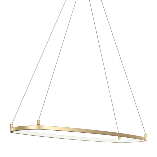 LED Chandelier from the Koloa Collection in Champagne Gold Finish by Kichler