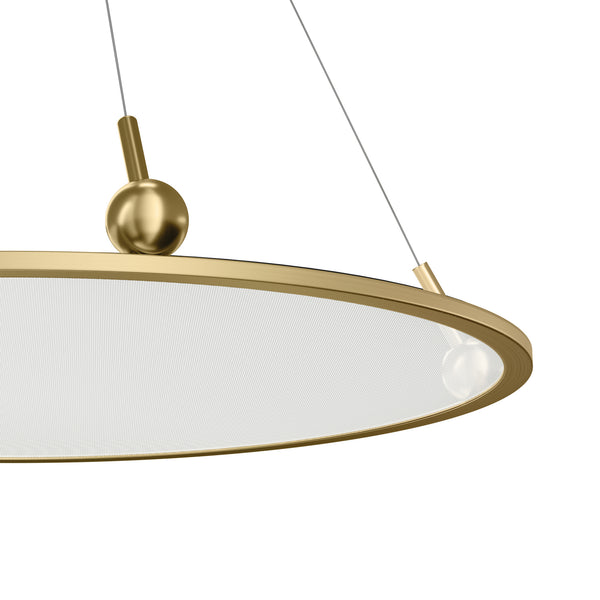 LED Chandelier from the Jovian Collection in Champagne Gold Finish by Kichler