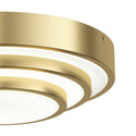 LED Flush Mount from the Dombard Collection in Champagne Gold Finish by Kichler