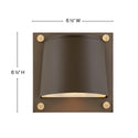 LED Wall Mount from the Scout Collection in Architectural Bronze Finish by Hinkley