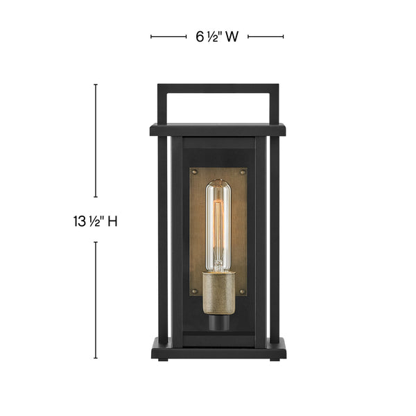 LED Wall Mount from the Langston Collection in Black Finish by Hinkley