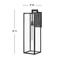 LED Wall Mount from the Max Collection in Black Finish by Hinkley