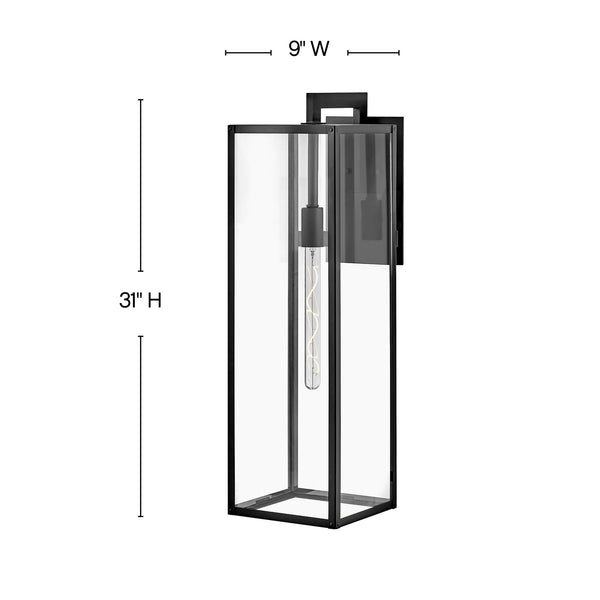 LED Wall Mount from the Max Collection in Black Finish by Hinkley