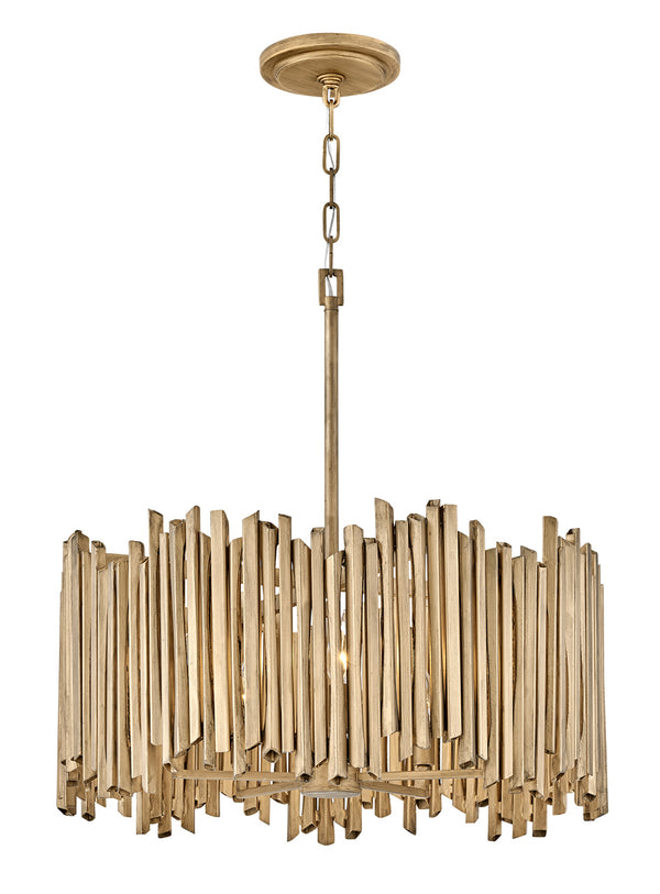 LED Pendant from the Roca Collection in Burnished Gold Finish by Hinkley