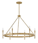 LED Chandelier from the Tress Collection in Champagne Gold Finish by Hinkley