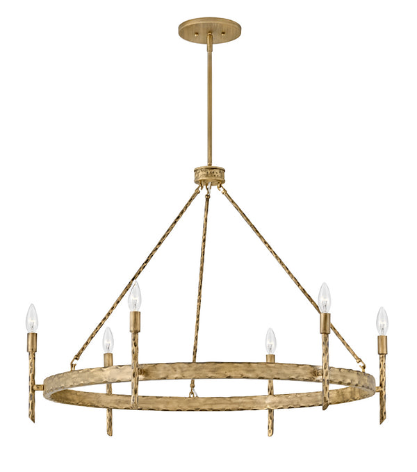 LED Chandelier from the Tress Collection in Champagne Gold Finish by Hinkley