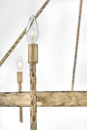 LED Chandelier from the Tress Collection in Champagne Gold Finish by Hinkley