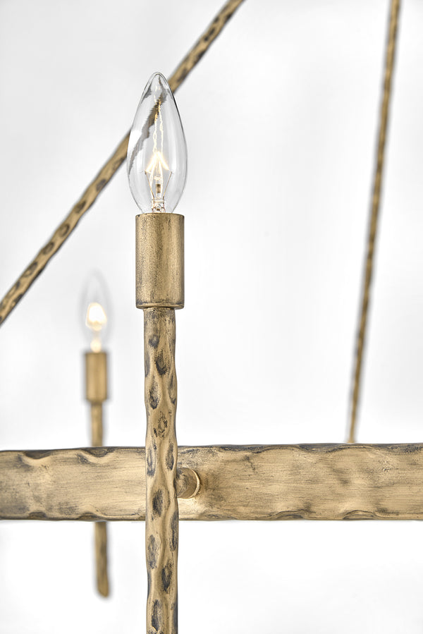 LED Chandelier from the Tress Collection in Champagne Gold Finish by Hinkley