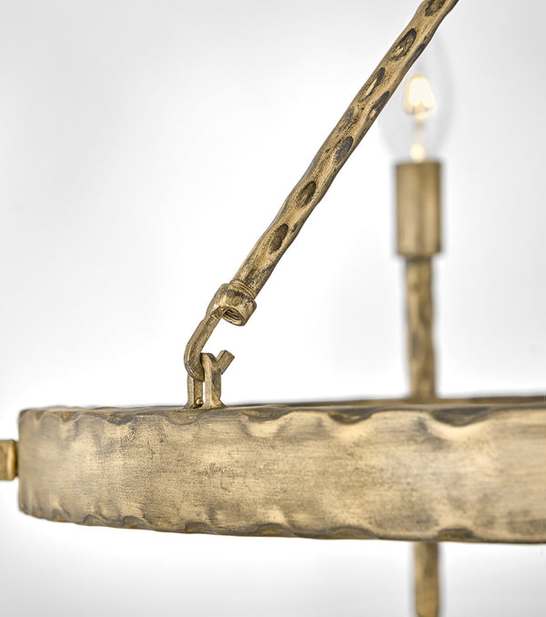 LED Chandelier from the Tress Collection in Champagne Gold Finish by Hinkley