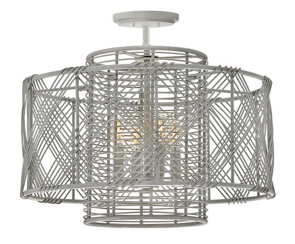 LED Pendant from the Nikko Collection in Light Ashwood Finish by Hinkley