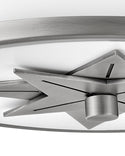 LED Flush Mount from the Montrose Collection in Antique Nickel Finish by Hinkley