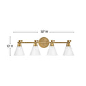 LED Vanity from the Arti Collection in Heritage Brass Finish by Hinkley