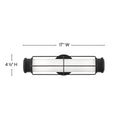LED Wall Sconce from the Saylor Collection in Black Finish by Hinkley