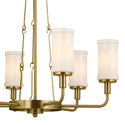Six Light Chandelier from the Vetivene Collection in Natural Brass Finish by Kichler