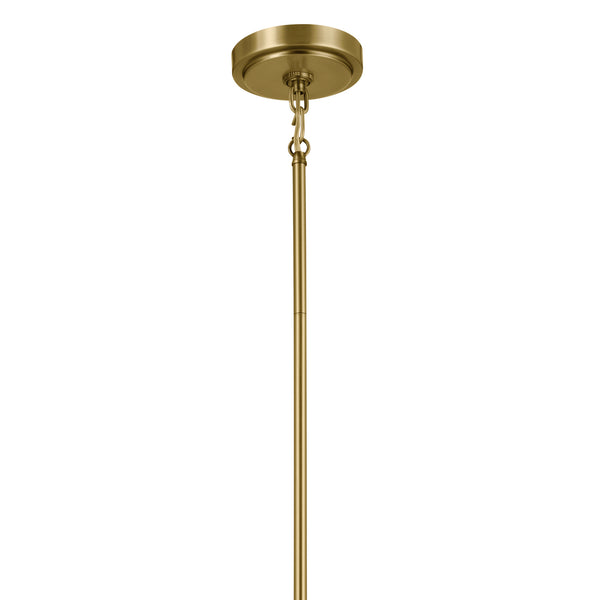 Six Light Chandelier from the Vetivene Collection in Natural Brass Finish by Kichler