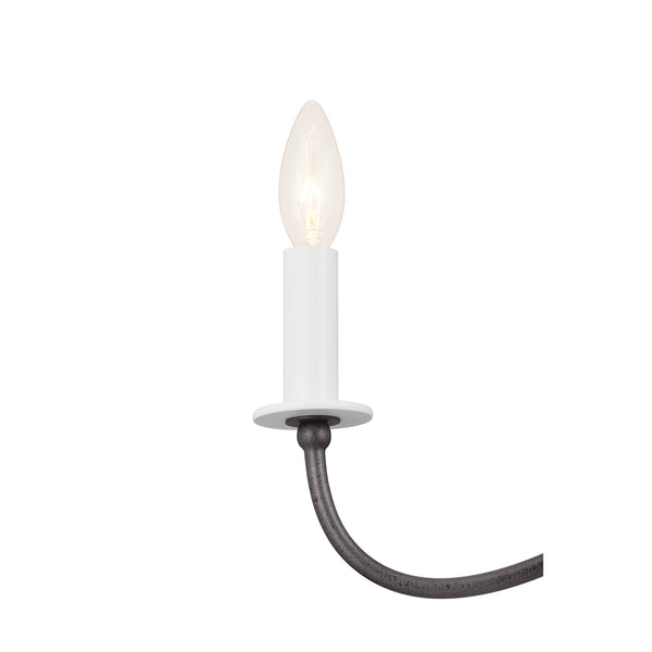 Five Light Chandelier from the Freesia Collection in Anvil Iron Finish by Kichler