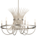 Six Light Chandelier from the Baile Collection in Brushed Nickel Finish by Kichler