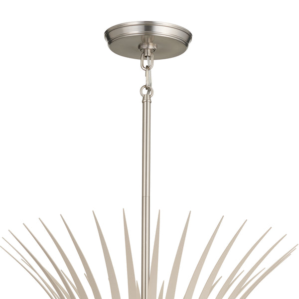 Six Light Chandelier from the Baile Collection in Brushed Nickel Finish by Kichler