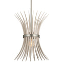 One Light Pendant from the Baile Collection in Brushed Nickel Finish by Kichler