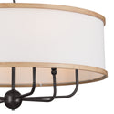 Six Light Chandelier from the Heddle Collection in Anvil Iron Finish by Kichler