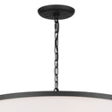 Six Light Chandelier from the Heddle Collection in Textured Black Finish by Kichler