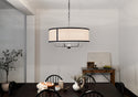 Six Light Chandelier from the Heddle Collection in Textured Black Finish by Kichler