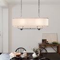 Eight Light Linear Chandelier from the Heddle Collection in Anvil Iron Finish by Kichler