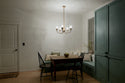Five Light Chandelier from the Melis Collection in Warm Maple Wood Finish by Kichler