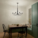 Seven Light Chandelier from the Melis Collection in Black Finish by Kichler