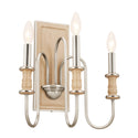 Three Light Wall Sconce from the Karthe Collection in Brushed Nickel Finish by Kichler